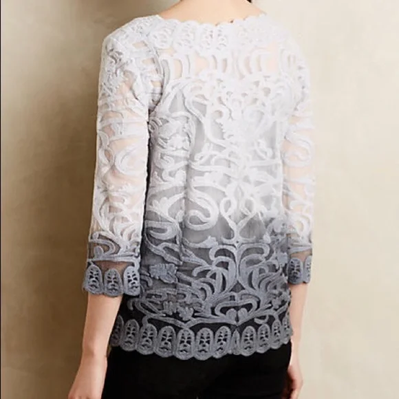 Anthropologie Meadow Rue Ombré Caela Top - Picture 4 of 10